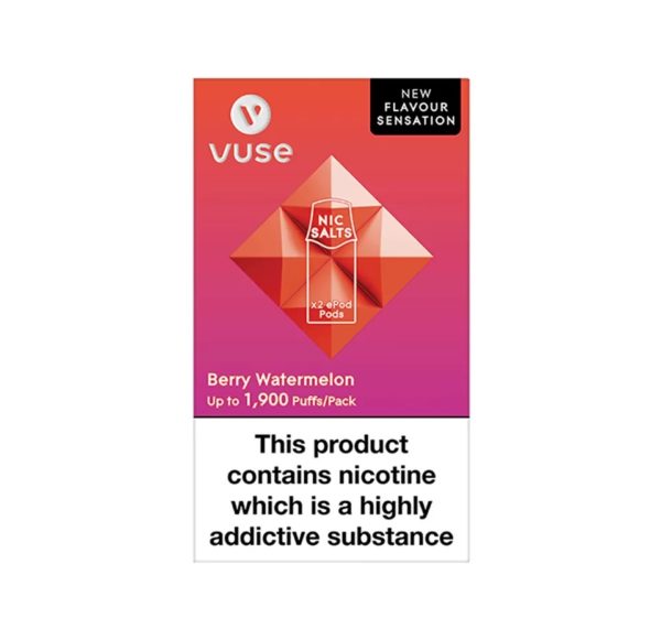 VUSE ePOD Berry Watermelon Nic Salts eLiquid Pods - Image 2