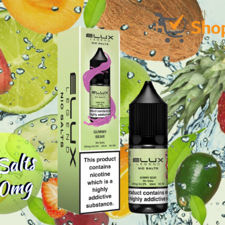 Elux Legend 10ml E-Liquids GUMMY BEAR Nic Salts -20mg