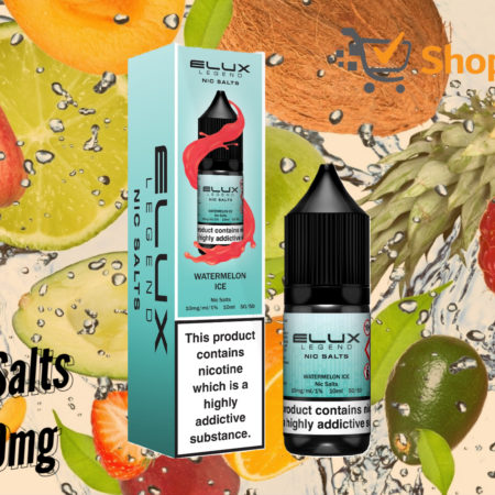 Elux Legend 10ml E-Liquids WATERMELON ICE Nic Salts -10mg