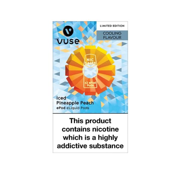 VUSE ePOD Iced Pineapple Peach Nic Salts eLiquid Pods - Image 2