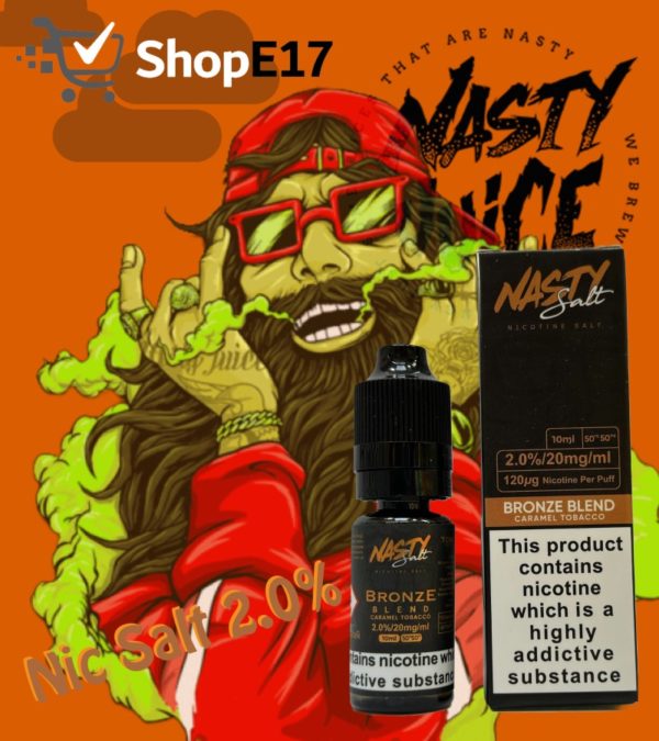Nasty Salt Bronze Blend - Caramel Tobacco