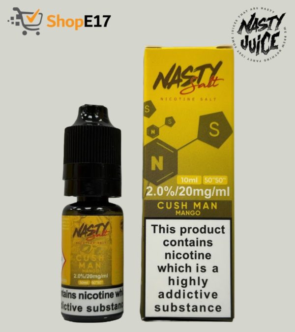 Nasty Salt Cush Man E-Liquid 2.0% Nic Salt 20mg/ml - Image 2