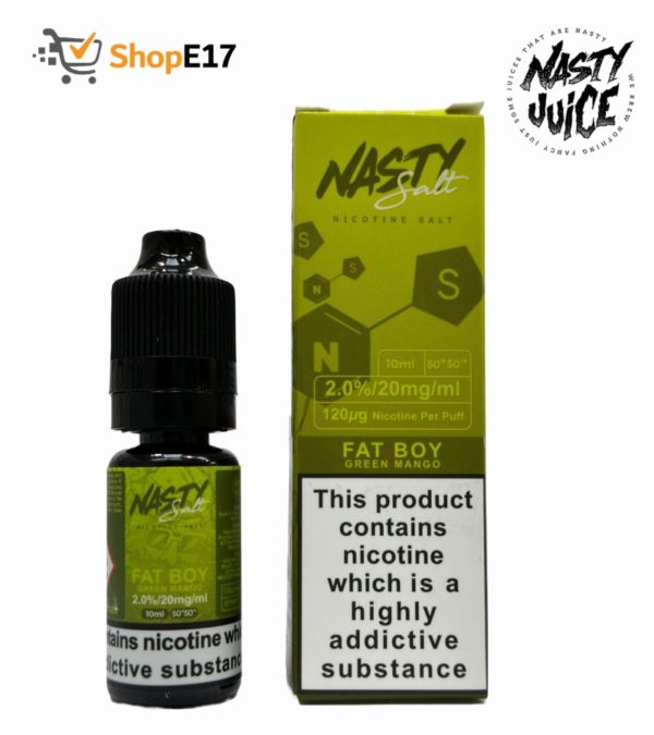 Nasty Salt Fat Boy E-Liquid 2.0% Nic Salt 20mg/ml - Image 2