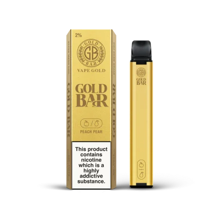 GOLD BAR DISPOSABLE VAPE PEACH PEAR