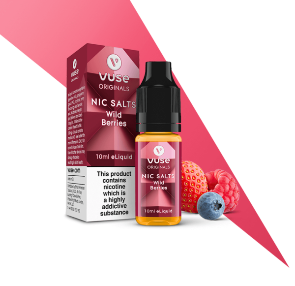 Vuse Wild Berries Nic Salts eLiquid Bottle