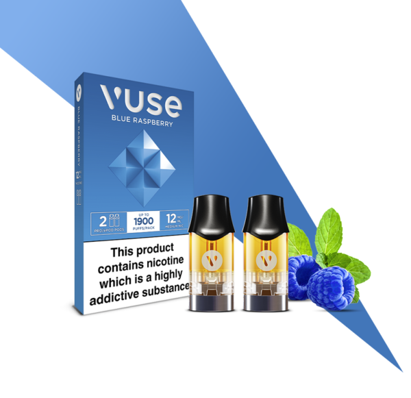Vuse Pro Blue Raspberry eLiquid Pods