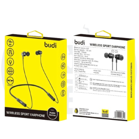 BUDI Bluetooth Wireless Sport Earphones