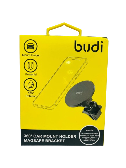 Budi 360 Car Mount Holder Magsafe Bracket