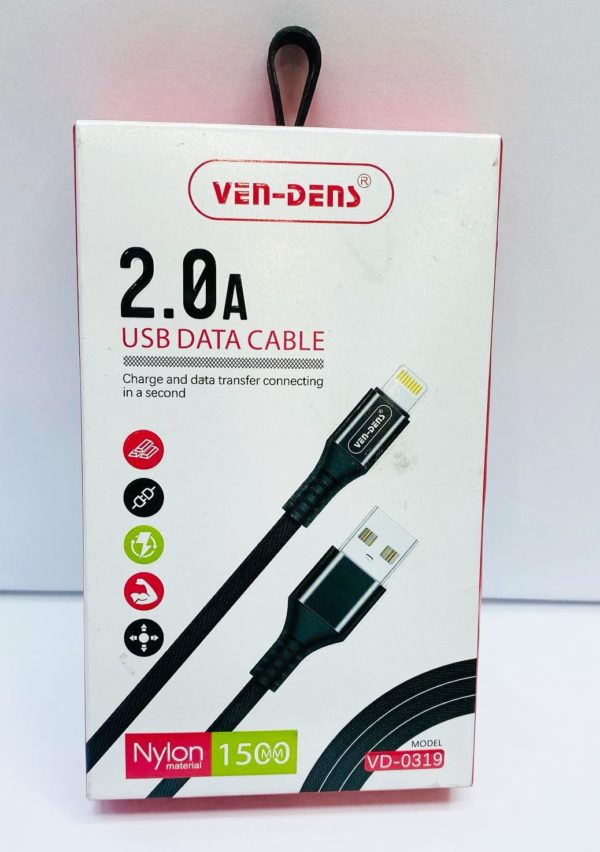 Ven-Dens 2.0 A Nylon USB Data Cable
