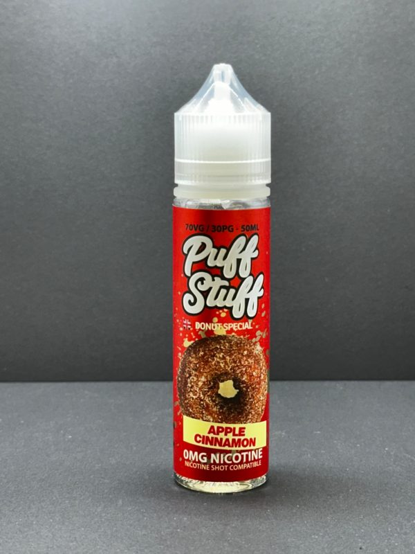 Puff Stuff Apple Cinnamon E Liquid Juice Nic Salt 20