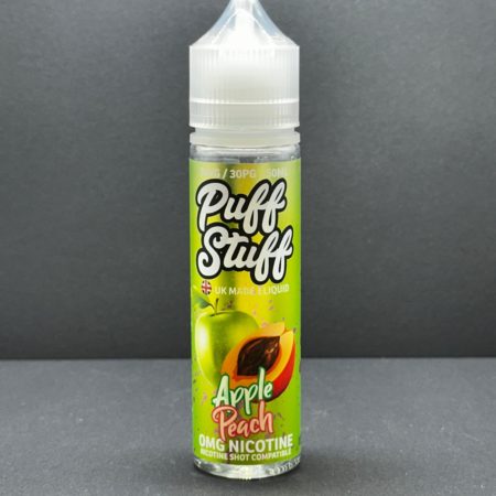 Puff Stuff Apple Peach E Liquid Juice Nic Salt 20