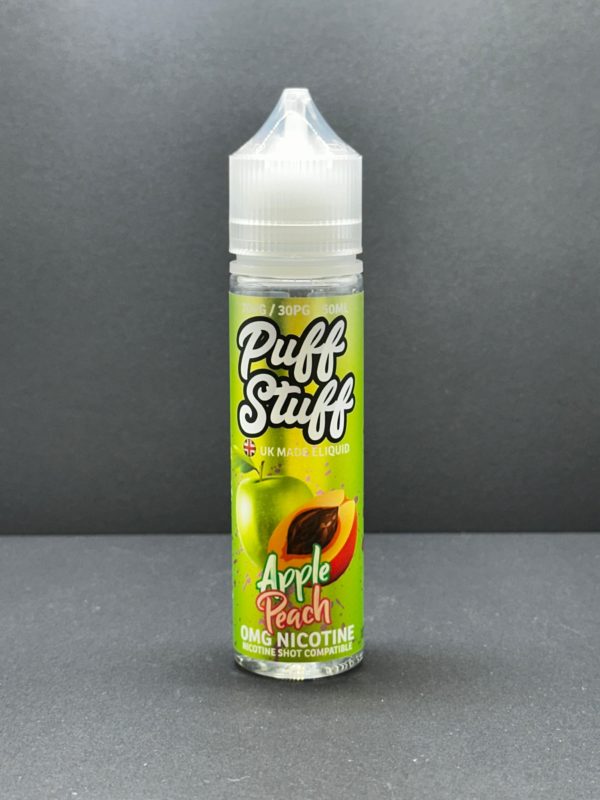 Puff Stuff Apple Peach E Liquid Juice Nic Salt 20
