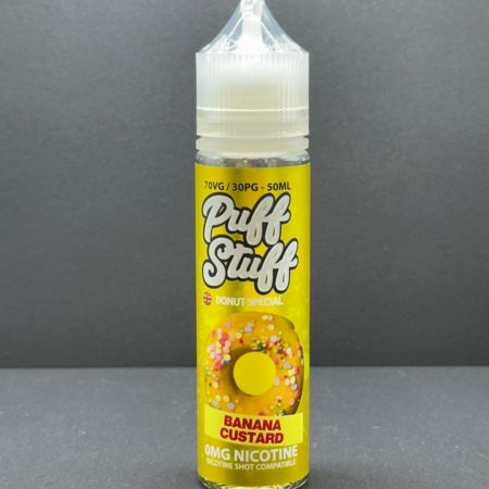 Puff Stuff Banana Custard E Liquid Juice Nic Salt 20