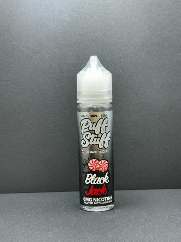 Puff Stuff Black Jack E Liquid Juice Nic Salt 20