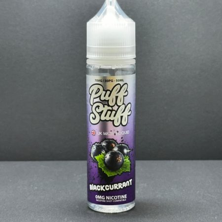 Puff Stuff Blackcurrant E Liquid Juice Nic Salt 20