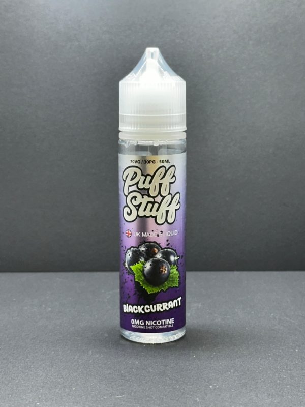 Puff Stuff Blackcurrant E Liquid Juice Nic Salt 20