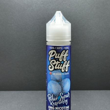 Puff Stuff Blue Sour Raspberry E Liquid Juice Nic Salt 20