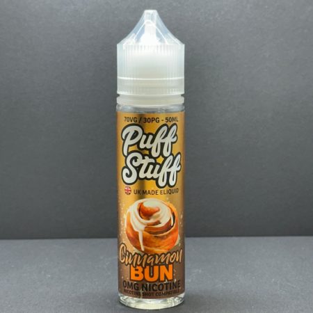 Puff Stuff Cinnamon Bun E Liquid Juice Nic Salt 20