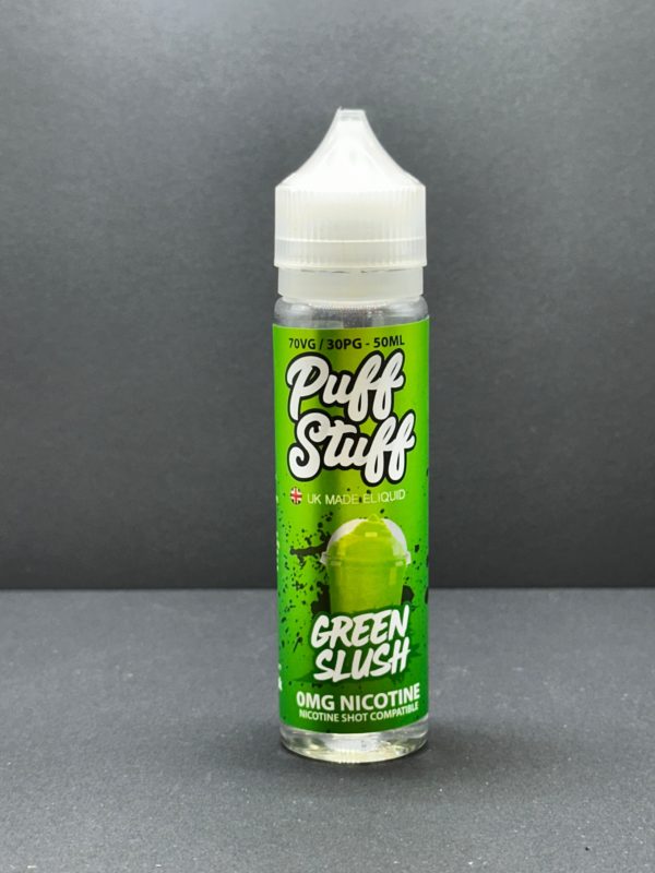 Puff Stuff Green Slush E Liquid Juice Nic Salt 20