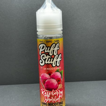 Puff Stuff Raspberry Sherbet E Liquid Juice Nic Salt 20