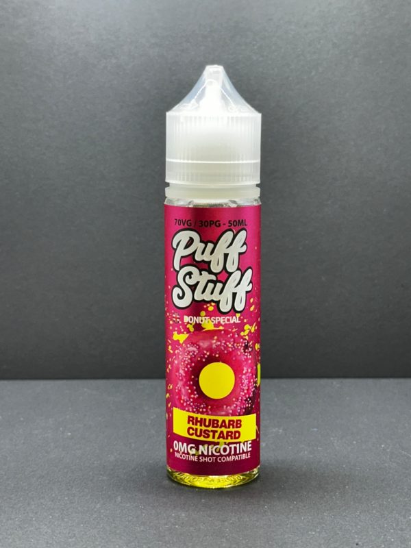 Puff Stuff Rhubarb Custard E Liquid Juice Nic Salt 20