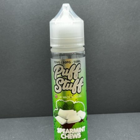 Puff Stuff Spearmint Chews E Liquid Juice Nic Salt 20