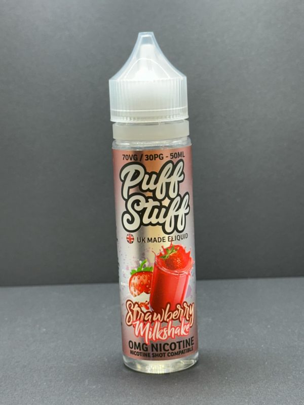 Puff Stuff Strawberry Milkshake E Liquid Juice Nic Salt 20