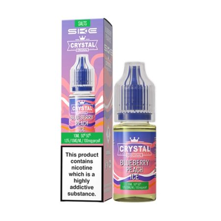 SKE Crystal Nic Salt E-Liquid 10ml - Blueberry Peach Ice