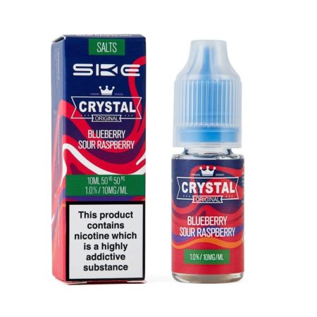 SKE Crystal Nic Salt E-Liquid 10ml - Blueberry Sour Raspberry