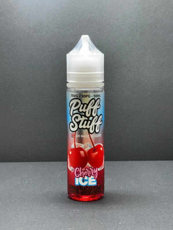 Puff Stuff Cherry Ice E Liquid Juice Nic Salt 20