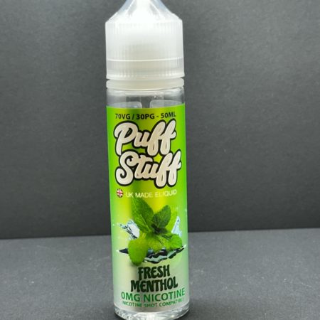 Puff Stuff Fresh Menthol E Liquid Juice Nic Salt 20