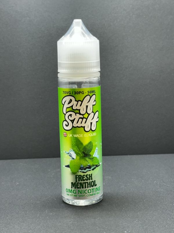 Puff Stuff Fresh Menthol E Liquid Juice Nic Salt 20