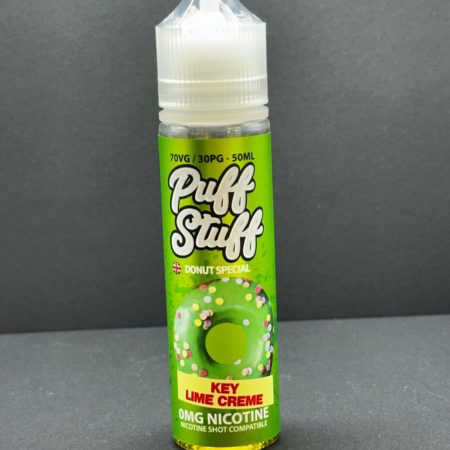 Puff Stuff Key Lime Creme E Liquid Juice Nic Salt 20