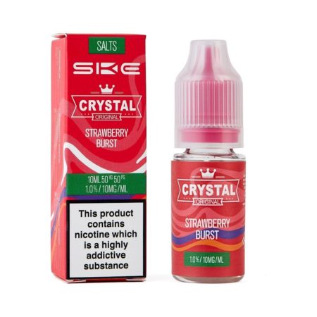 SKE Crystal Nic Salt E-Liquid 10ml - Strawberry Brust