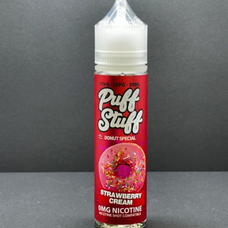 Puff Stuff Strawberry Cream E Liquid Juice Nic Salt 20