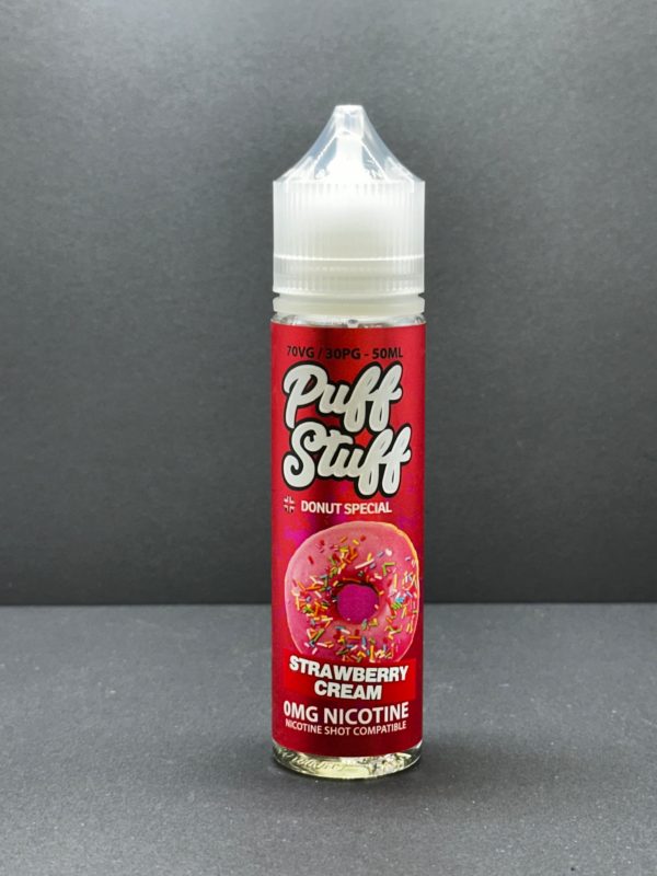 Puff Stuff Strawberry Cream E Liquid Juice Nic Salt 20