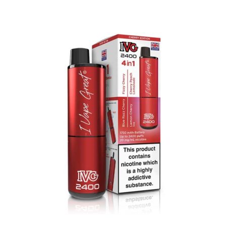 IVG 2400 4in1Cherry Edition Prefilled Pod Vape Kit