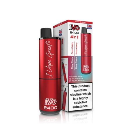 IVG 2400 4in1Fizzy Cherry Prefilled Pod Vape Kit