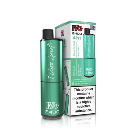 IVG 2400 4in1Menthol Edition Prefilled Pod Vape Kit