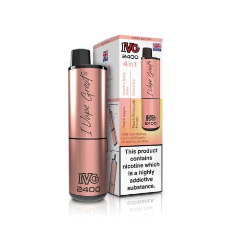 IVG 2400 4in1Peach Edition Prefilled Pod Vape Kit