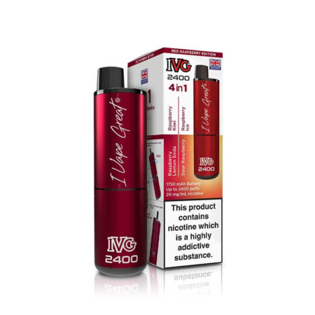 IVG 2400 4in1Red Respberry Edition Prefilled Pod Vape Kit