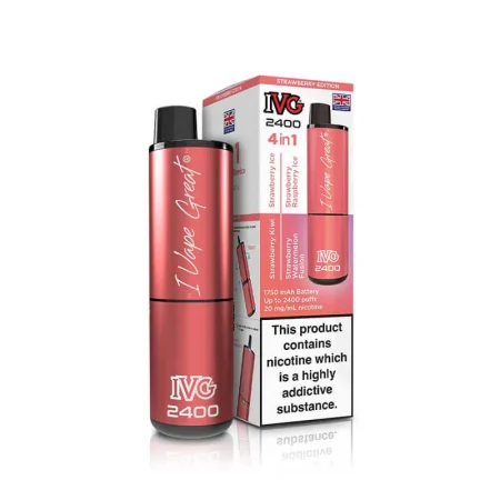 IVG 2400 4in1Strawberry Edition Prefilled Pod Vape Kit