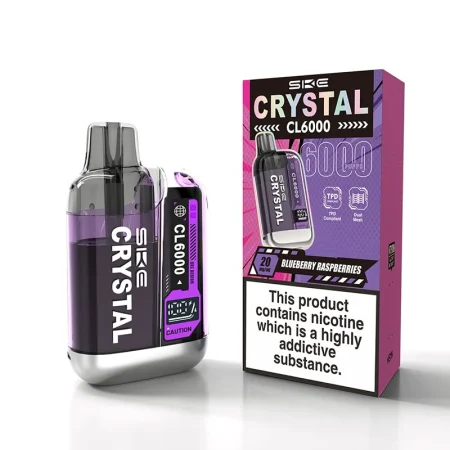 SKE Crystal CL6000 Blueberry Respberry Prefilled Pod Vape Kit