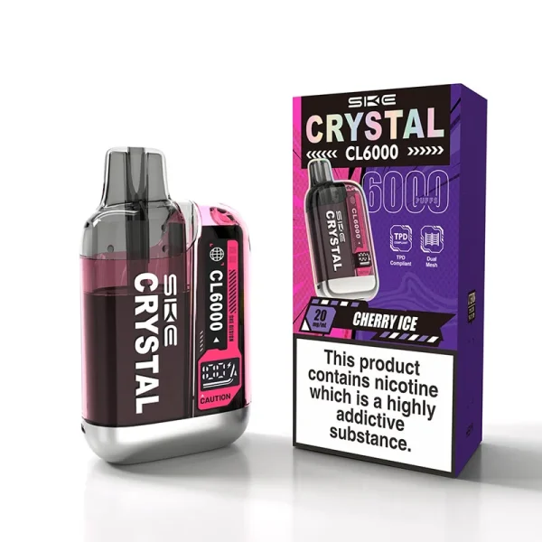 SKE Crystal CL6000 Fizzy Cherry Prefilled Pod Vape Kit