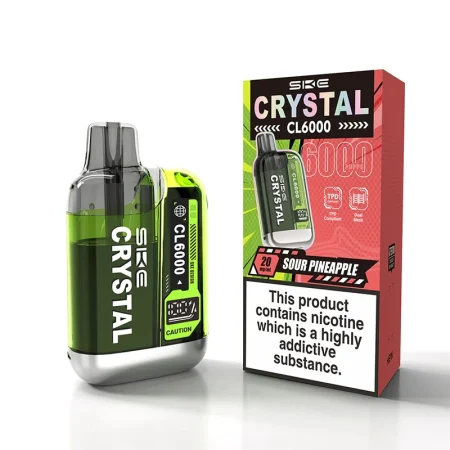 SKE Crystal CL6000 Sour Pineapple Prefilled Pod Vape Kit