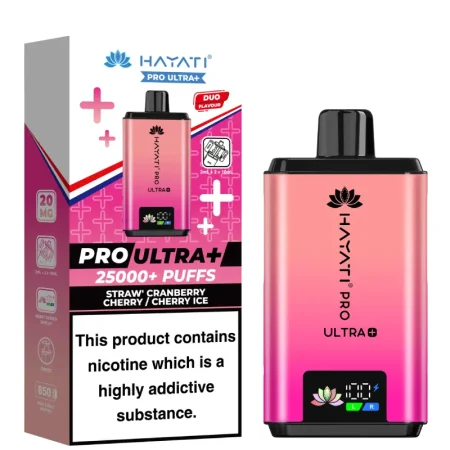 Hayati Pro Ultra Plus Straw Cranberry Cherry Ice