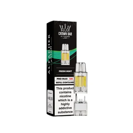 Al Fakher Crown Bar Pro Max 12K Fresh Mint Refill Pods