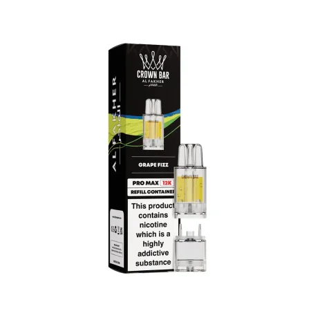 Al Fakher Crown Bar Pro Max 12K Grape Fizz Pods