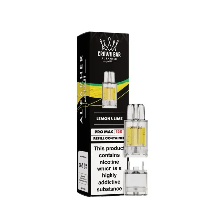 Al Fakher Crown Bar Pro Max 12K Lemon Lime Pods