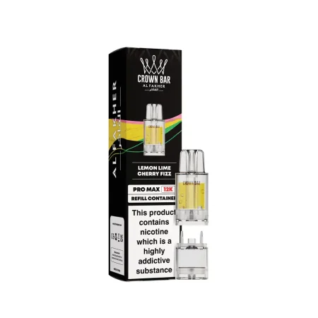 Al Fakher Crown Bar Pro Max 12K Lemon Lime Cherry Pods
